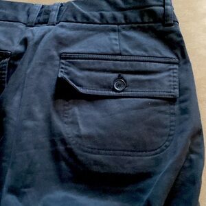 Solid black shorts (picture colors are distorted)